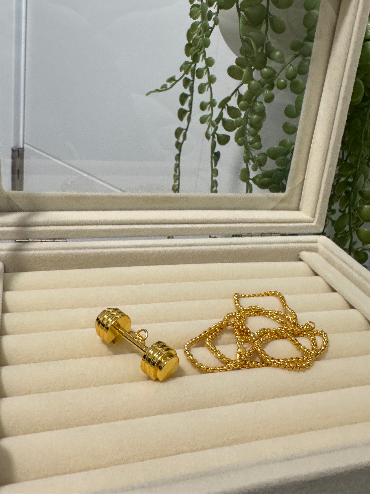 Dumble pendant ( free chain )