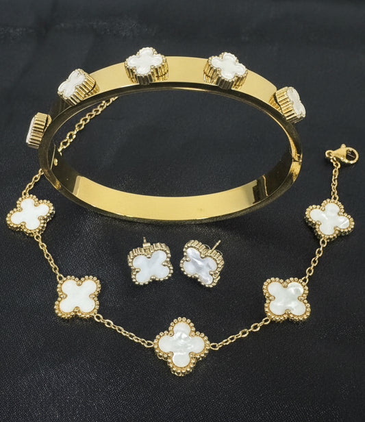 3 piece white clover combo