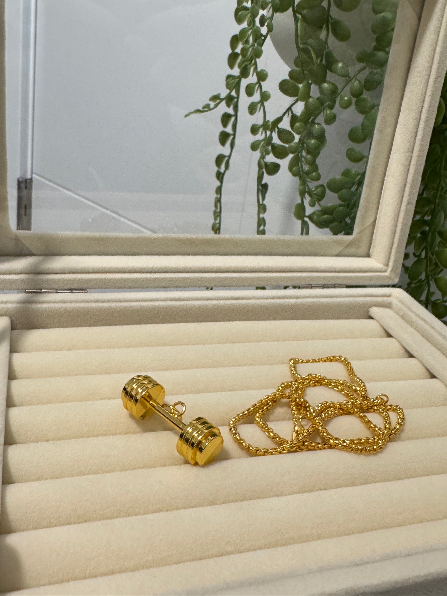 Dumble pendant ( free chain )